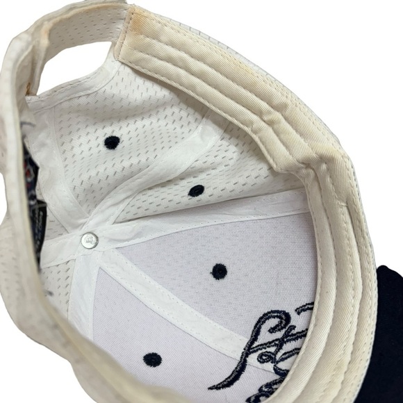 Ford White Navy OSFM Adjustable Baseball Cap Classic  Hat Mesh Embroidered - Picture 6 of 13